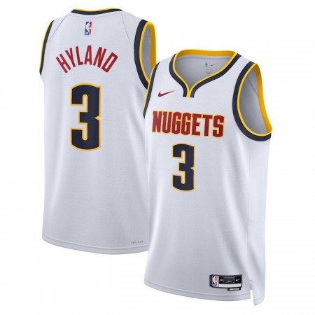 Dres Denver Nuggets Bones Hyland 3 Nike 2022-23 Association Edition Bijela Swingman